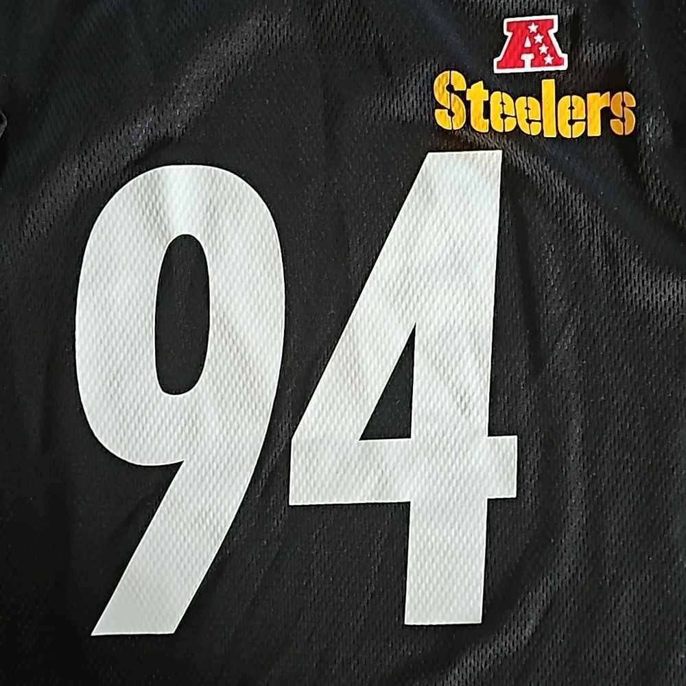 Pittsburgh Steelers Majestic #94 Lawrence Timmons AFC North Jersey Men's Medium - Picture 3 of 10